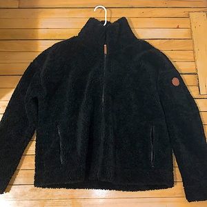 Black wool jacket for little girls XL